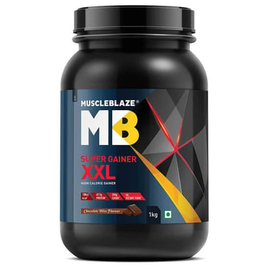 MuscleBlaze Super Gainer XXL Powder (Old MRP), 2.2 lb Chocolate Bliss