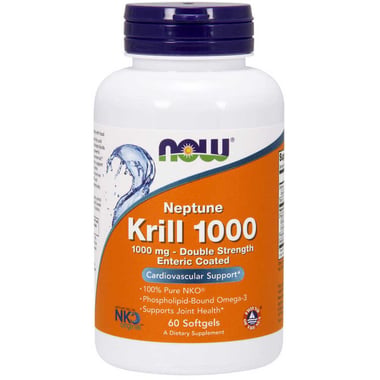 Now Neptune Krill Oil (1000mg), 60 softgels