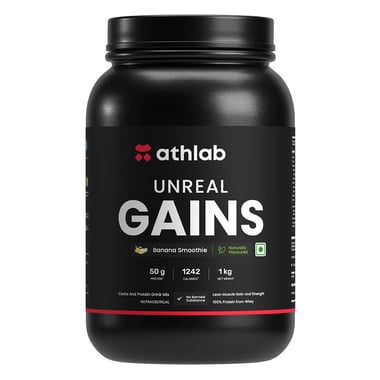 Athlab Unreal Gains, 2.2 lb Banana Smoothie