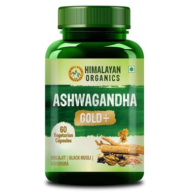 Himalayan Organics Ashwagandha Gold+,  60 veggie capsule(s) 