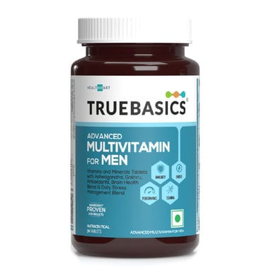 TrueBasics Advanced Multivitamin for Men,  30 tablet(s)  Unflavoured 