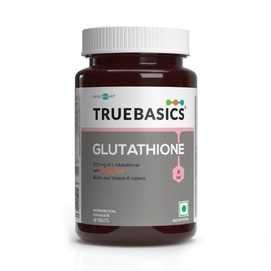 TrueBasics Glutathione + Nutroxsun,  Unflavoured  30 tablet(s) 