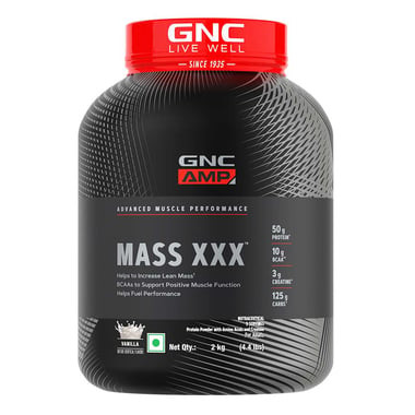 GNC Amp Mass XXX, 4.4 lb Vanilla