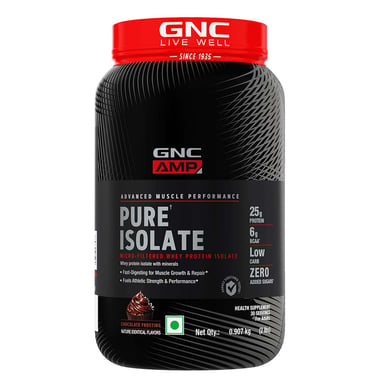 GNC AMP Pure Isolate Powder, 2 lb Chocolate Frosting