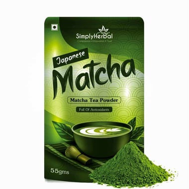 Simply Herbal Japanese Matcha Green Tea Powder,  55 g  Unflavoured 