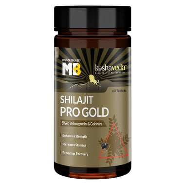 Koshaveda Shilajit Pro Gold by MuscleBlaze, 60 tablet(s)