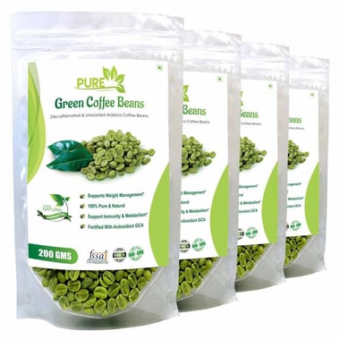 Simply Herbal Green Coffee Beans (Pack of 4), 200 g