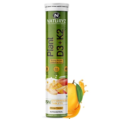 Naturyz Plant D3+K2, 15 tablet(s) Mango