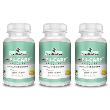 NeuroNutrition I-Care (Pack of 3), 60 tablet(s)
