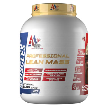 Americanz Muscles Professional Lean Mass, 6 lb Chocolate Milk Shake