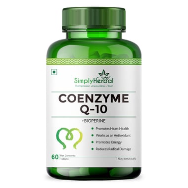 Simply Herbal CoQ10 +Bioperine, 60 tablet(s)