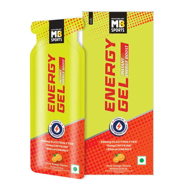 MuscleBlaze Sports Energy Gel,  35 g  Orange (Pack of 5) 