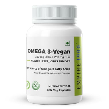 EMPIRE 1900 Omega 3-Vegan, 30 veggie capsule(s)