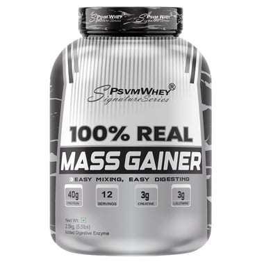 PSVM Whey Signature Series 100% Real Mass Gainer,  5.5 lb  Irish Chocolate 