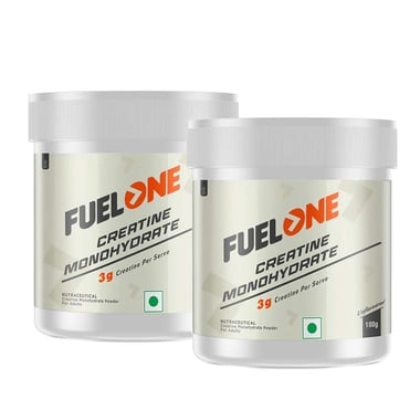 Fuel One 200g Creatine Monohydrate Unflavoured - 100g x 2