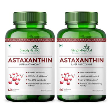 Simply Herbal Astaxanthin (Pack of 2),  60 tablet(s) 