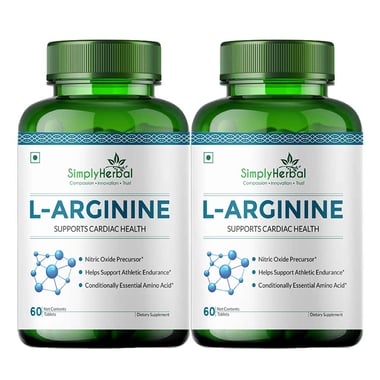 Simply Herbal L-Arginine (Pack of 2),  60 tablet(s) 
