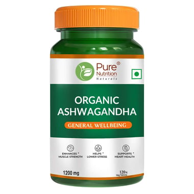 Pure Nutrition Organic Ashwagandha, 120 tablet(s)