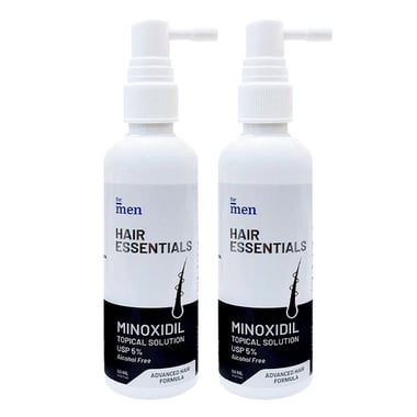 ForMen Minoxidil Topical Hair Growth Solution, 60 ml for All Types of Hair (Pack of 2)