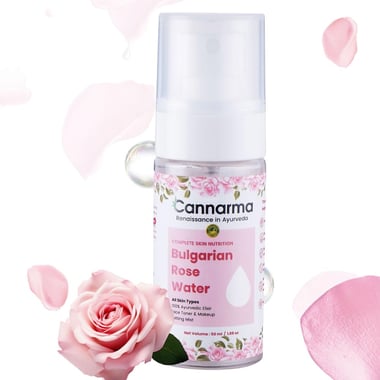 Cannarma Bulgarian Rose Water,  50 ml  for All Skin Types 