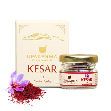 Upakarma Ayurveda Premium Quality Kesar,  Natural  1 g 