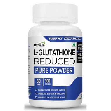 NutriJa L-Glutathione Reduced Powder,  Unflavoured  50 g 