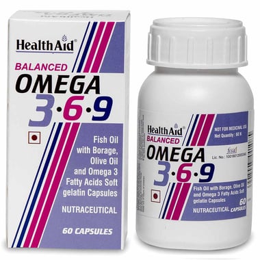 HealthAid Balanced Omega 3-6-9, 60 capsules
