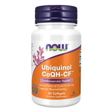 Now Ubiquinol COQH-CF, 60 softgels