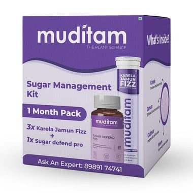 Muditam Sugar Management Kit (2 Month Pack), 1 Piece(s)/Pack