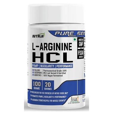 NutriJa L-Arginine HCL Powder, 0.22 lb