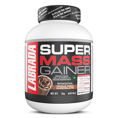 Labrada Super Mass Gainer,  6.61 lb  Triple Rich Chocolate 