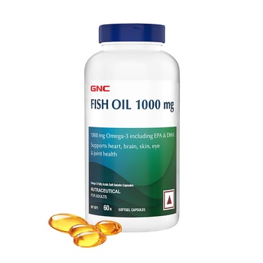 GNC Fish Oil (1000 mg),  60 softgels 