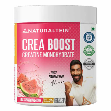 NATURALTEIN Athlete Series Crea Boost Creatine Monohydrate,  Watermelon  0.22 lb 