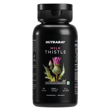 Nutrabay Wellness Milk Thistle Extract,  60 capsules 