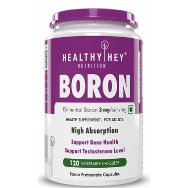 HealthyHey Nutrition Boron 3mg,  120 veggie capsule(s) 