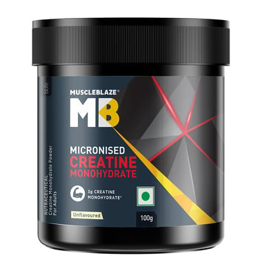 MuscleBlaze Micronised Creatine Monohydrate,  Unflavoured  100 g 