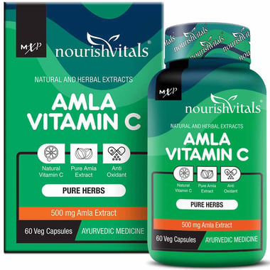 NourishVitals Amla Vitamin C,  60 veggie capsule(s)  Unflavoured 