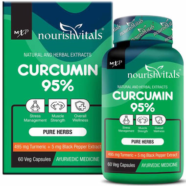 NourishVitals Curcumin 95%,  60 veggie capsule(s) 