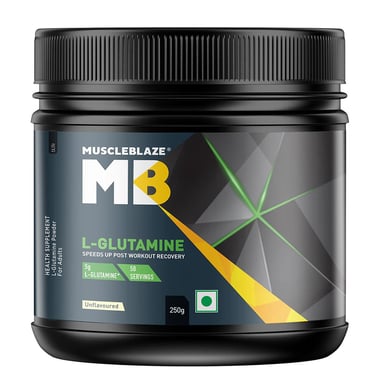 MuscleBlaze L-Glutamine,  0.55 lb  Unflavoured 