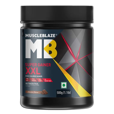 MuscleBlaze Super Gainer XXL, 1.1 lb Chocolate