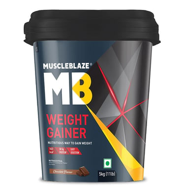 MuscleBlaze Weight Gainer with Added Digezyme,  11 lb  Chocolate 