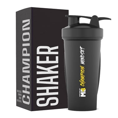 MuscleBlaze Champion Shaker, Black 650 ml