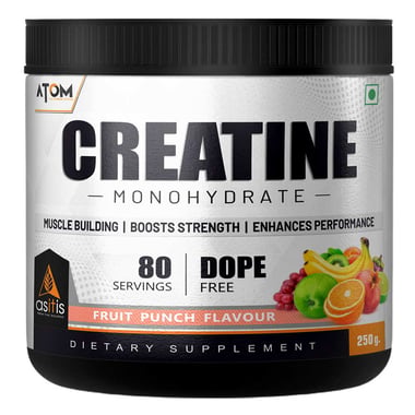AS-IT-IS Nutrition ATOM Creatine Monohydrate, Fruit Punch 0.55 lb