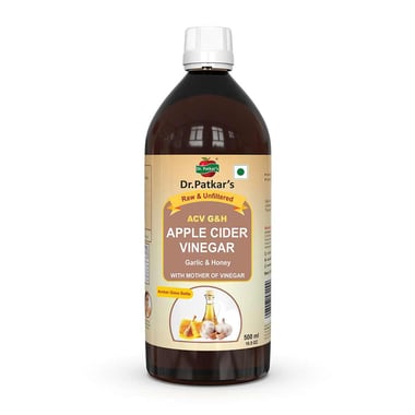 Dr. Patkar's Apple Cider Vinegar, 0.5 L Garlic & Honey