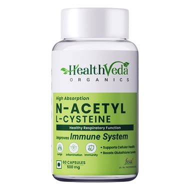 Health Veda Organics N-Acetyl L-Cysteine, 60 capsules