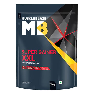 MuscleBlaze Super Gainer XXL, 6.6 lb Banana