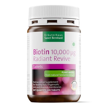 Krauterhaus Sanct Bernhard Biotin Radiant Revive, 100 tablet(s) Unflavoured