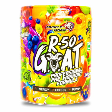 Muscle Garage R-50 GOAT Pre-Workout, 0.77 lb Fruit Punch