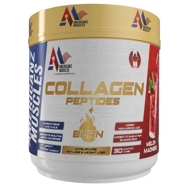 Americanz Muscles Collagen Peptides + Burn,  300 g  Melon Madness 