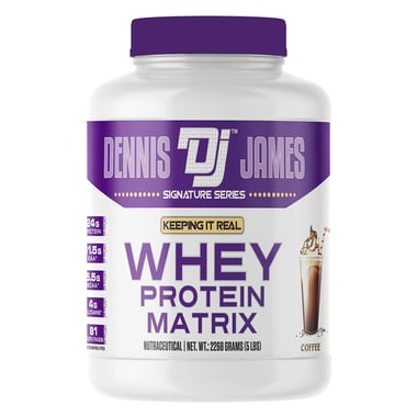 Dennis James Signature Series Whey Protein Matrix, 5 lb Coffee